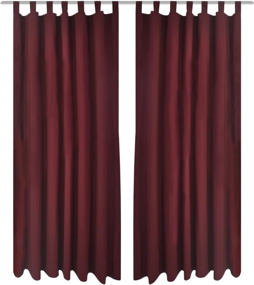 2X effen lusgordijn, gordijn, gordijn, lusgordijn, van satijn voor slaapkamer of woonkamer, keuze uit kleuren en maten