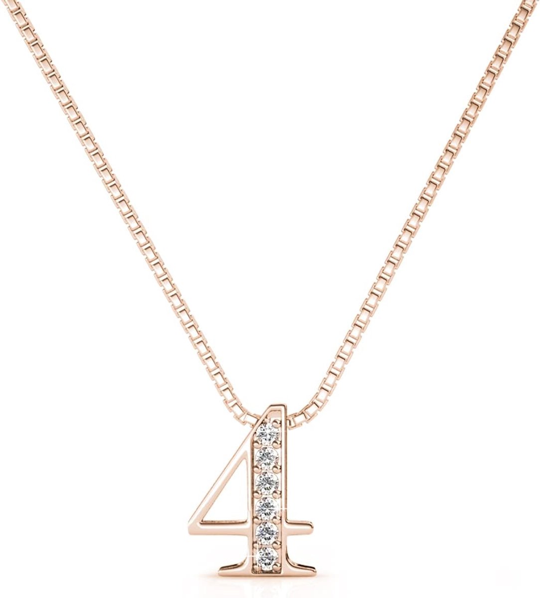 Messing + 18K Verguld + Oostenrijks Kristal -, Moederdag, Kerstmis - Zilver of Roségoud Kleur