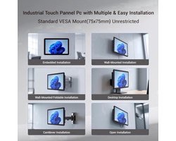 Industriële Panel PC – Touchscreen Computer – All-in-One Tablet – Industrie Tablet – Touchpanel – 15,6 Inch Full HD IPS – Intel Celeron N5095 met 8GB RAM & 128GB Opslag