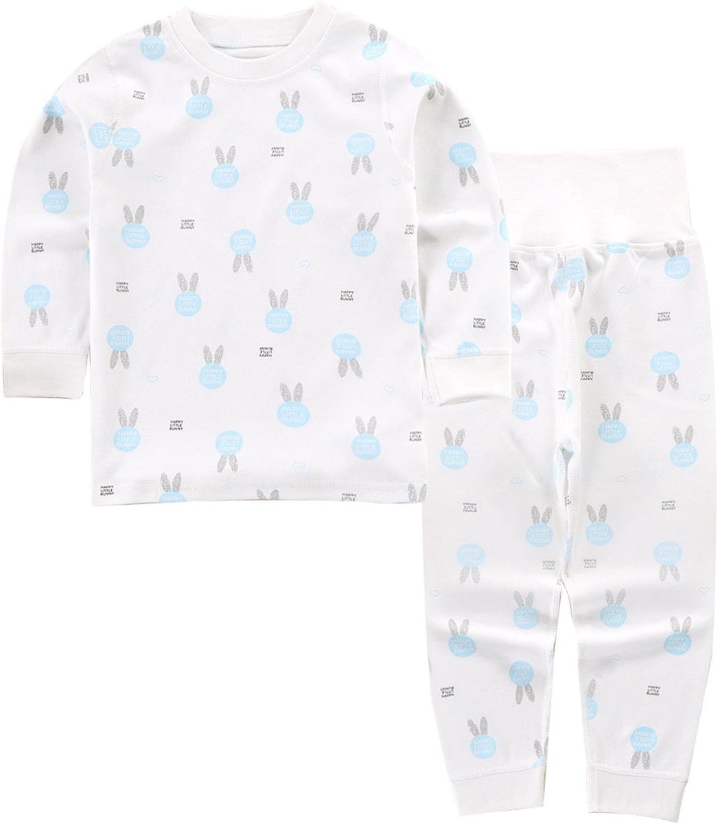 100% Katoenen Baby Jongens Meisjes Pyjama Set Nachtkleding Met Lange Mouwen