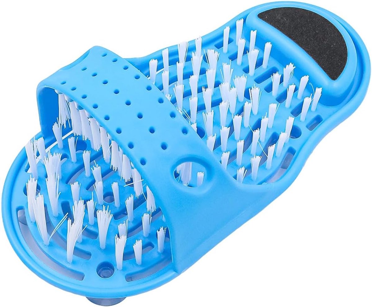 Dailygoods- Voet Scrubber Multifunctioneel - Voetscrubber - Exfoliator - Antislip Zuignappen - Duurzaam Kunststof - Lichtgewicht 28 x 14 x 11,5 cm - V