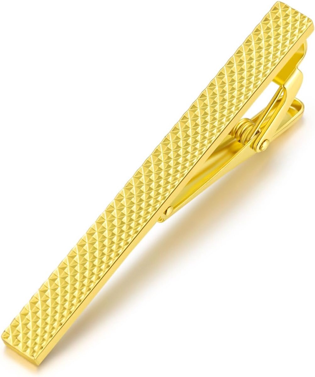 Dailygoods- Stropdasclip Zilver - Staal/Koper - 6 cm - Antislip - Klassieke Stijl - Perfect voor Feest/Bruiloft - Dasclip