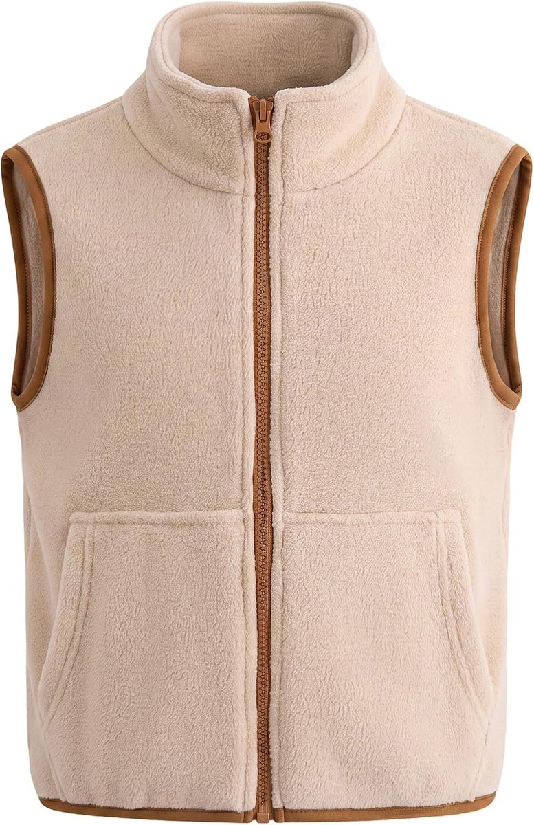 Fleecevestjes voor Kinderen, Mouwloze Fleecevestjes met Rits, Warme Vestjes voor Jongens en Meisjes, Herfst en Winterjassen Fleecevest 3-12 Jaar