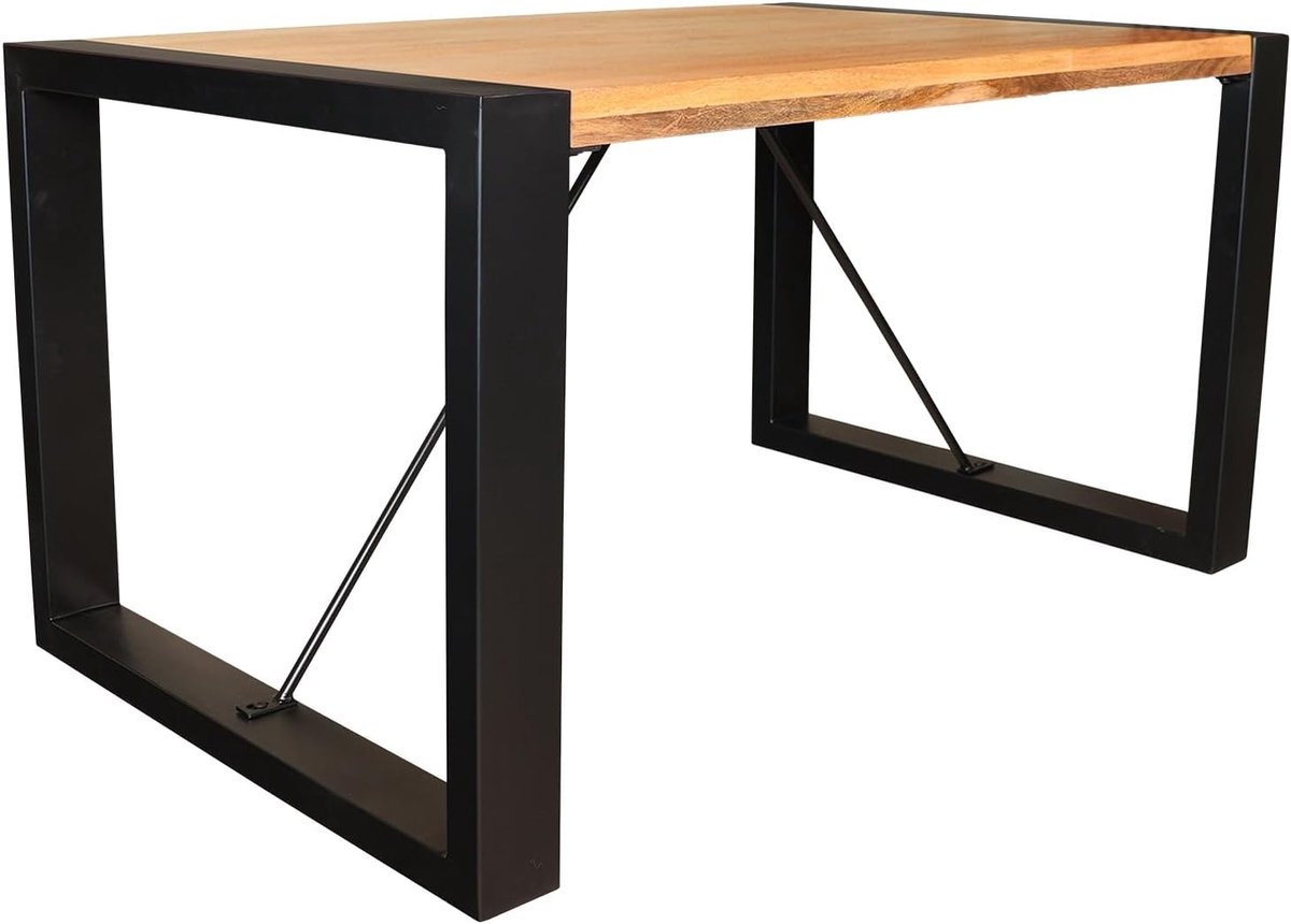 Eettafel rechthoekig mangohout Jonas 140cm duurzaam mango tafel eetkamertafel hout