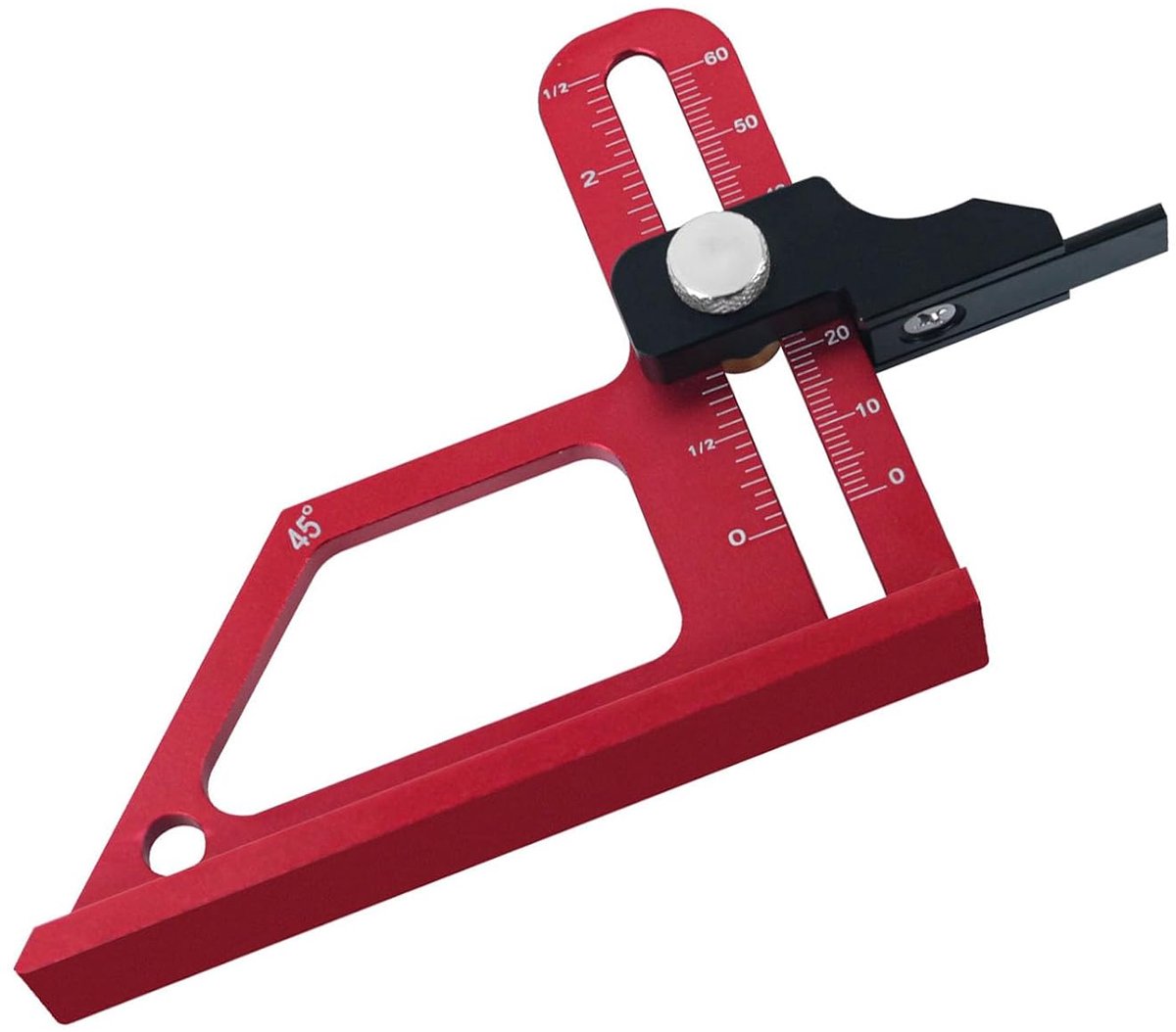 Dailygoods- Hoogtemeter Aluminium - Verstelbare Dieptemeter - Diepte-instellingen - Tafelcirkelzaag - Houtbewerking - Snelle installatie