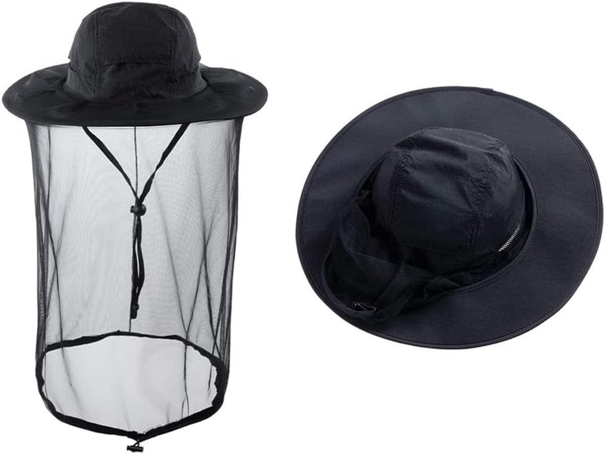 Houden imker sluier hoed muggen insect insect mug vissen tuinieren cap met hoofd net net kap voor mannen vrouwen