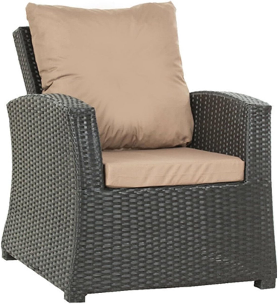 Set van 2 rotanmeubelkussens, zitkussen, voor rotanmeubels, kussens voor rotanmeubels, kussens, zitkussens voor rotanmeubels (beige)
