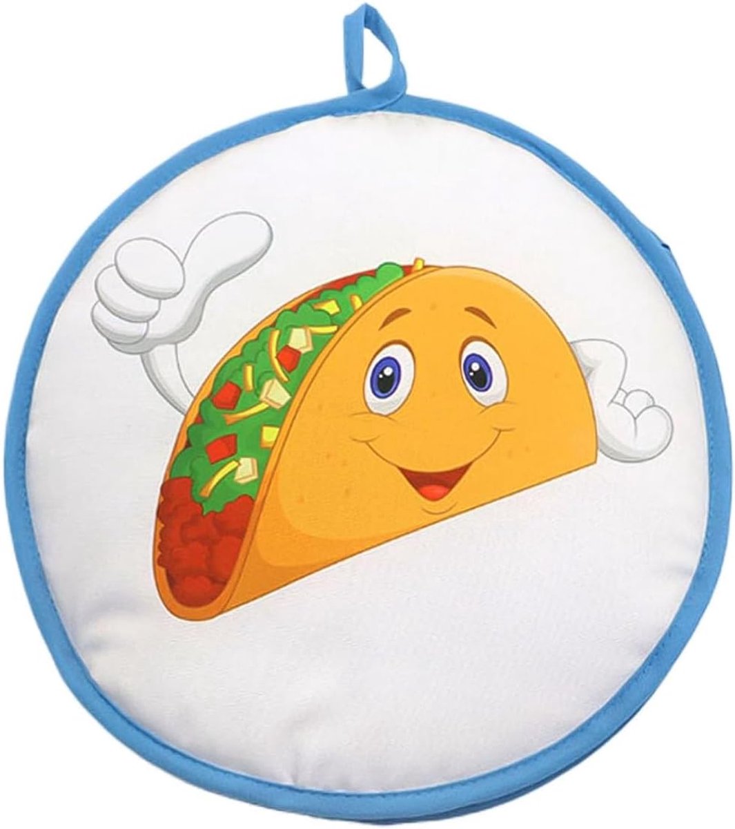 Dailygoods- Tortilla Warmer Geïsoleerd - Maïstortilla Tas - Magnetron Geschikt - Duurzaam Polyester - 31 x 31 cm - Warmtebehoud - Broodwarmer