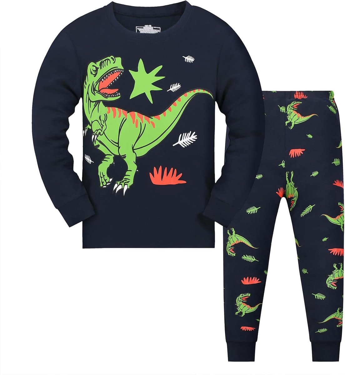 pyjama Kinder pyjama Jongen Lange mouw Katoen Winter Kerst Nachtkleding 3-9 jaar