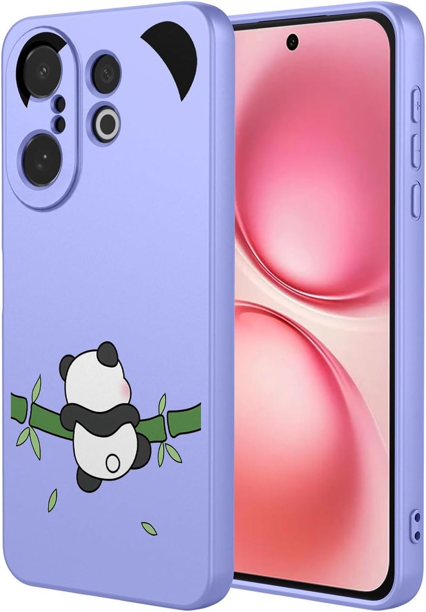 Dailygoods- Siliconen Hoesje Ultradun - Schokbestendig - TPU - Cartoon Kleurenpatroon - Eenvoudig Elegant - Microvezelvoering - Telefoonhoes