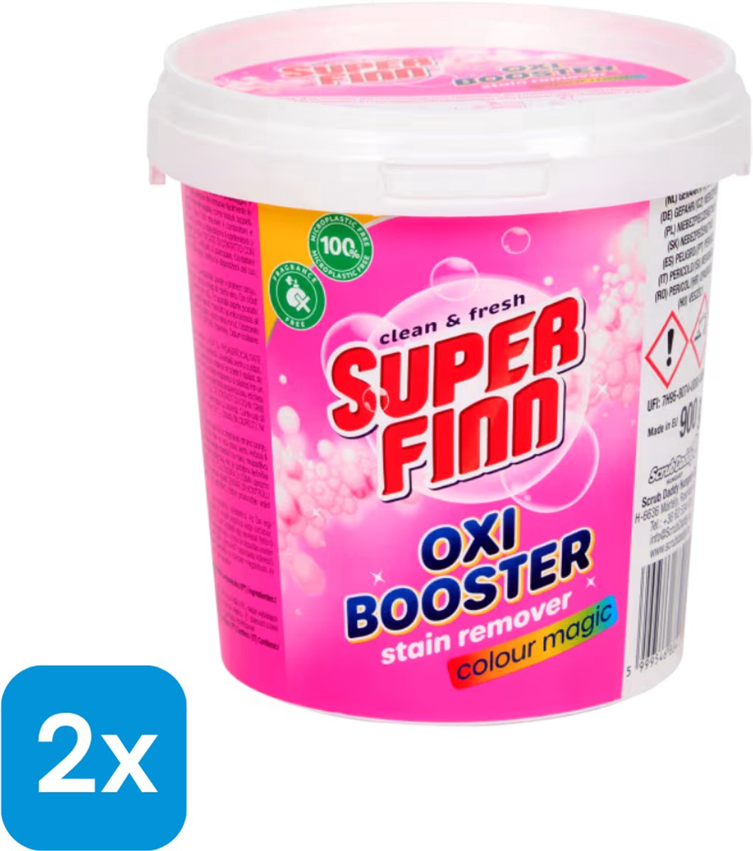 2x Superfinn vlekverwijderaar Colour 900 gram