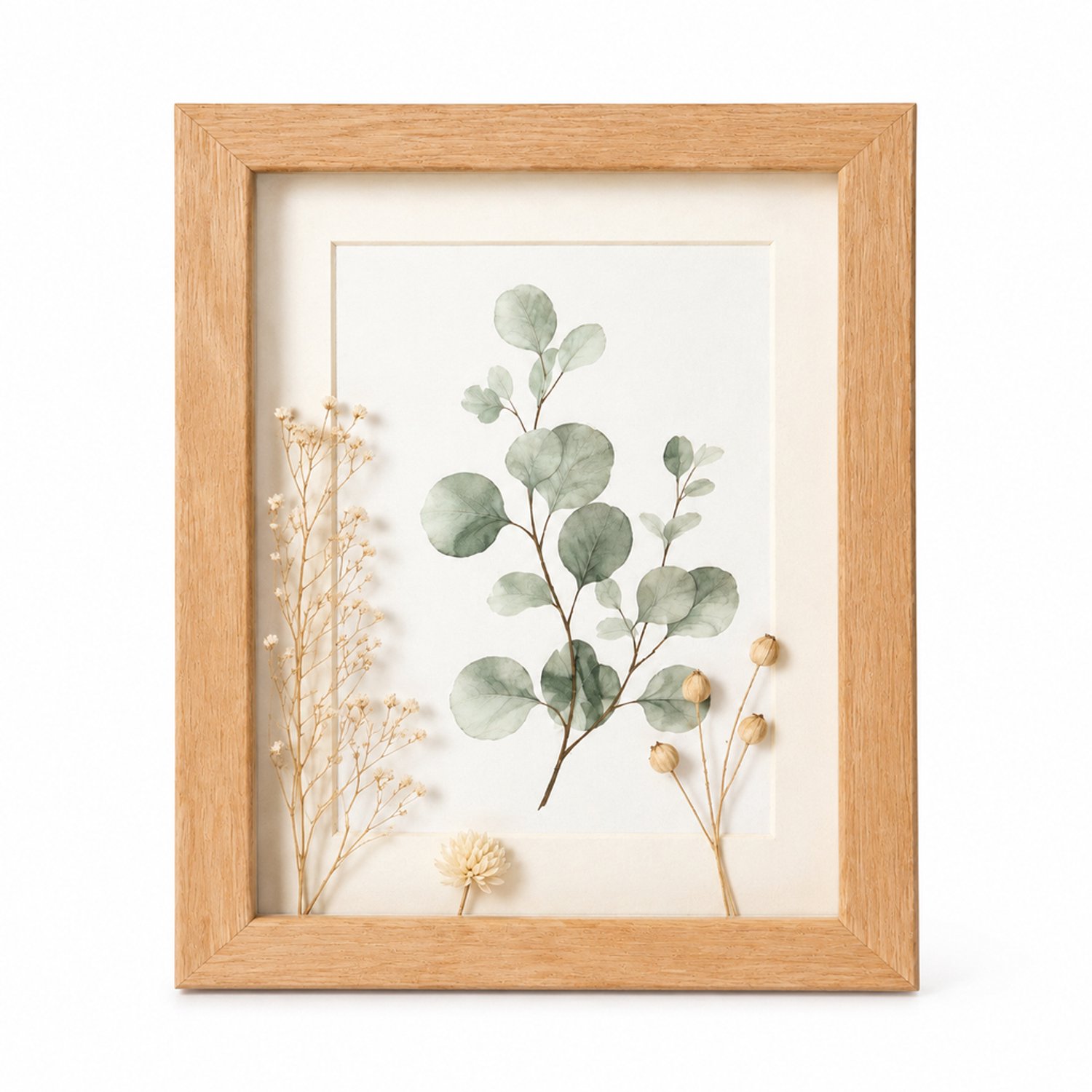 SWGOTA MDF-fotolijst naturel, 4 x 6 inch (10,1 x 15,2 cm), 2 cm binnenruimte, rechthoekig, met glas en afbeelding