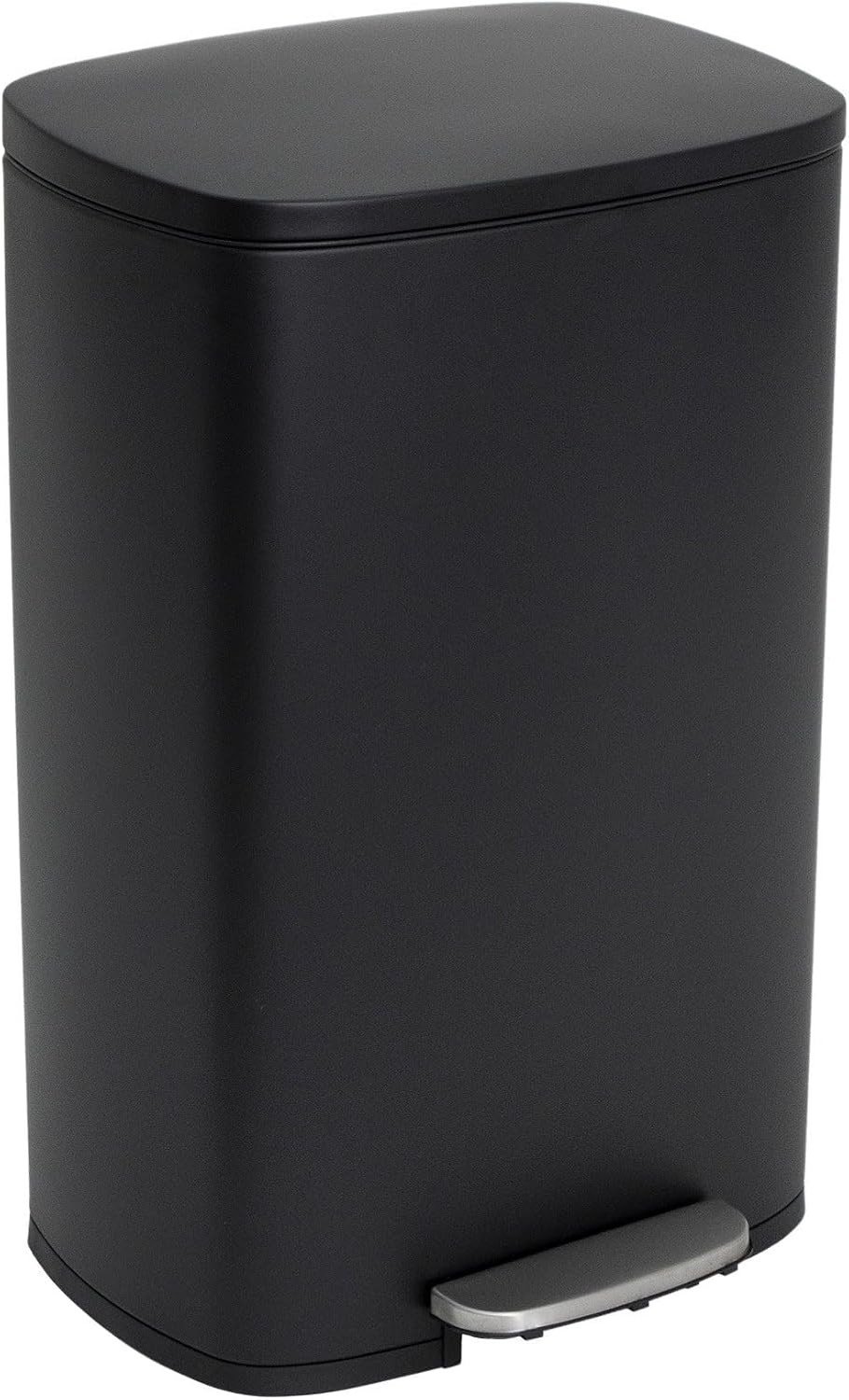 Afvalemmer - Zwart - 43 x 37 x 66 cm - Roestvrij Staal met Softclose - Voor Keuken