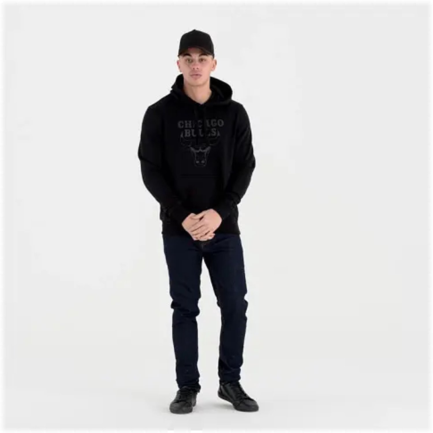 Hoodie Chicago Bulls NBA Zwart