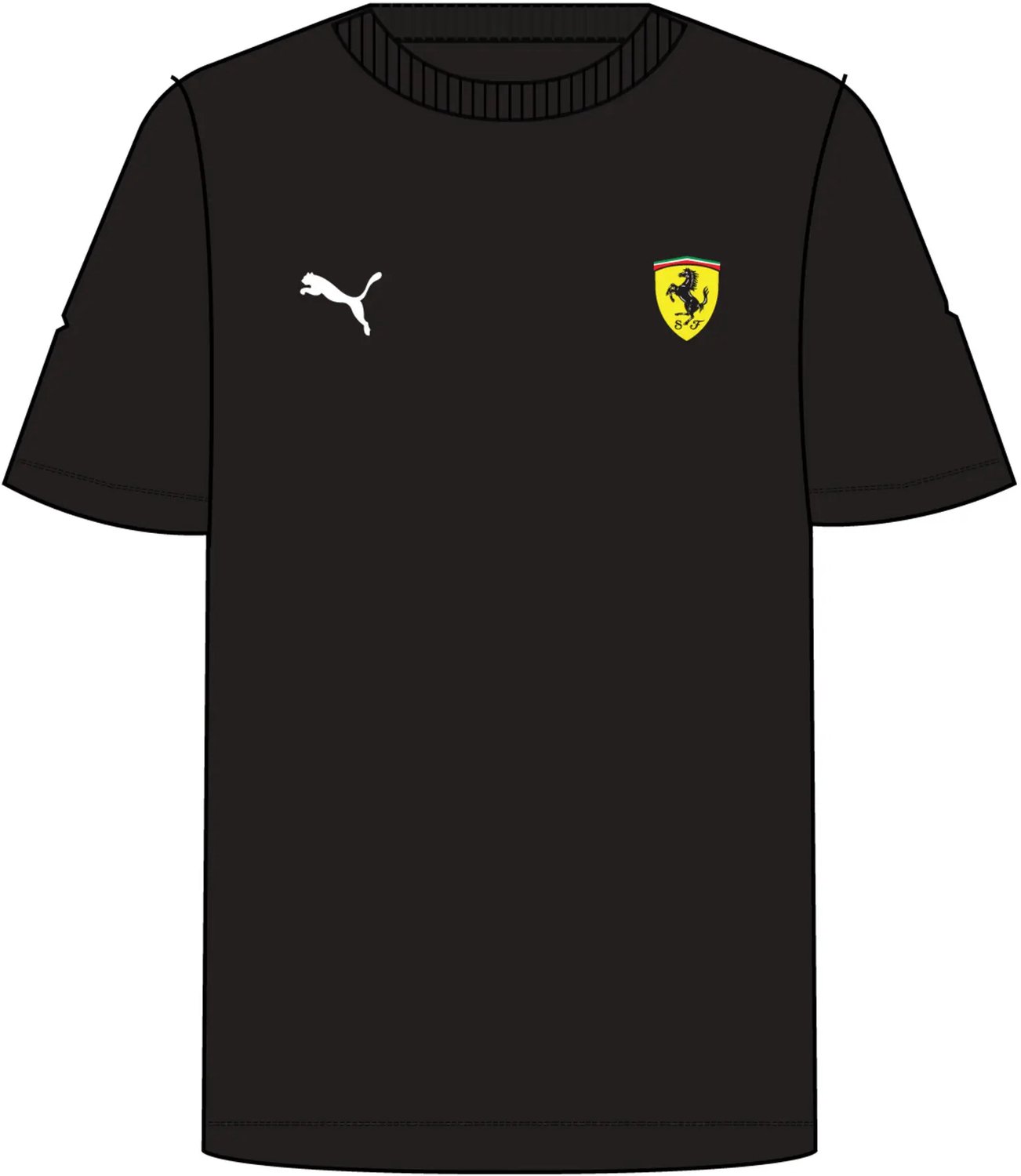 T-shirt Puma Ferrari Logo Zwart