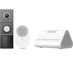 Tapo D235 Video Deurbel met Gong + H500 CentralHub - Bundelvoordeel - 2K 5MP - 180° Head-to-Toe - Kleur Nachtzicht - Lokale Opslag tot 16TB - Geen Abonnement - Tot 210 Dagen Accu - Accu of Bedraad - IP66 - Gezichtsherkenning - 110 dB Sirene