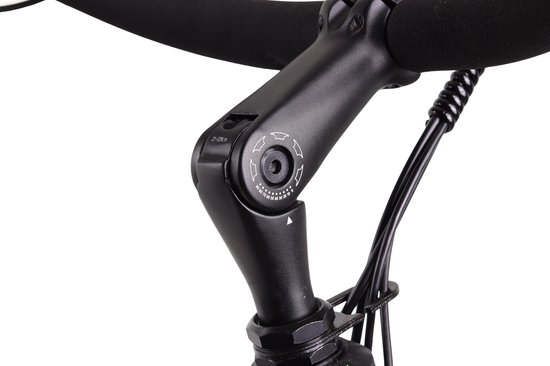 Crown Florence - Elektrische moederfiets - Elektrische damesfiets - Voorwielmotor - Hydraulische schijfremmen - 7 Versnellingen - 28 inch - 55 cm - Shiny Black — afbeelding 4