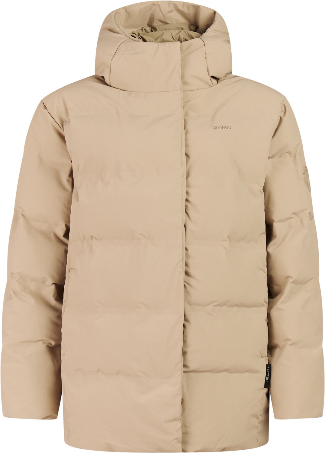 Protest PRTSkye Jas Dames Outdoorjas Waterkolom 10K Capuchon Beige