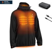 Verwarmde Jas voor Heren - Magnetar Heat VULCAN - Met 13000 mAh powerbank - Softshell - Zwart