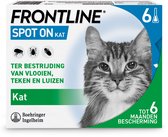 Frontline Spot On Kat - Anti vlooien- en tekenmiddel voor katten - Vlooiendruppels - 6 pipetten