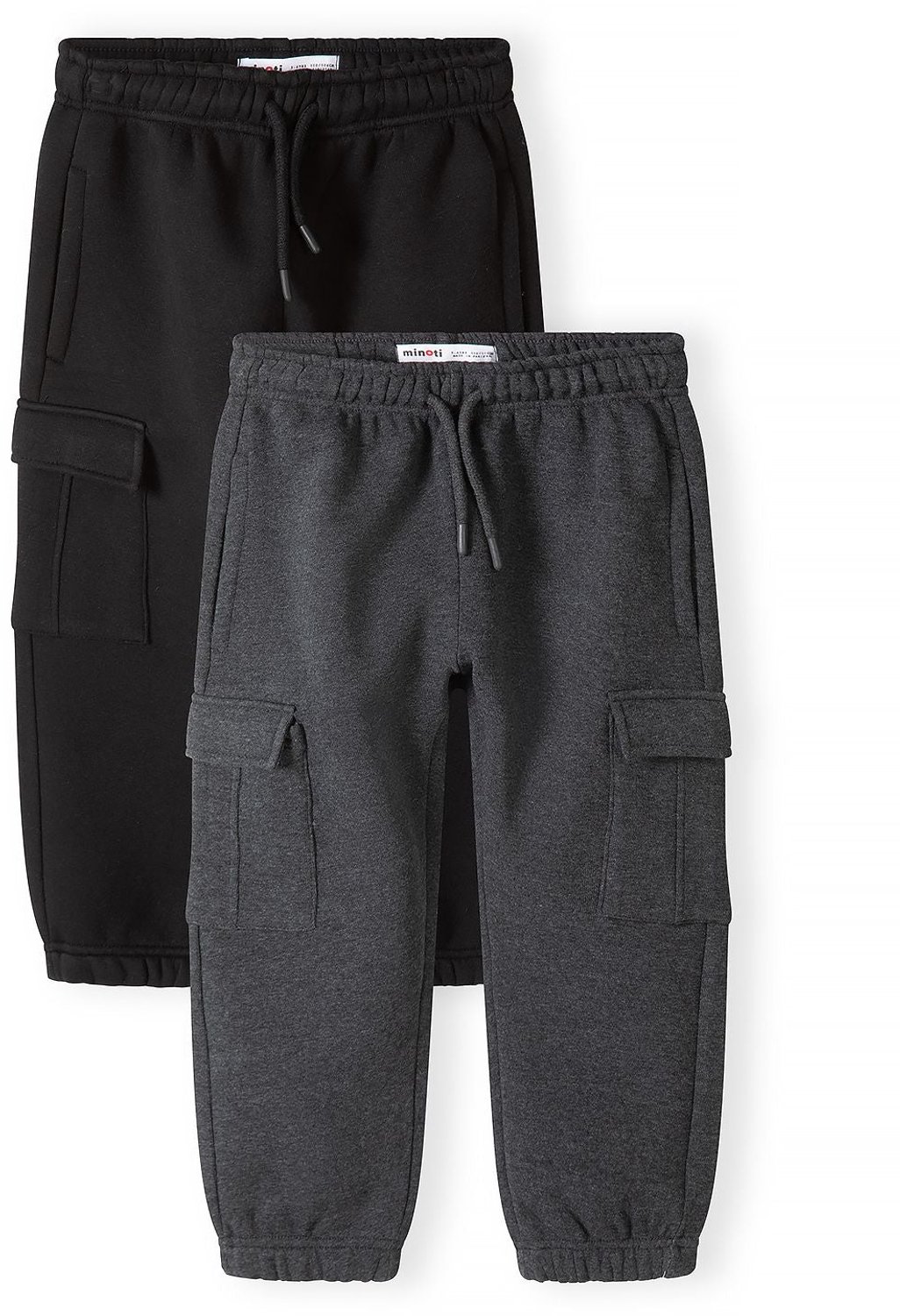 Minoti joggingbroek jongens met cargozakken - meerkleurig - 2-pack