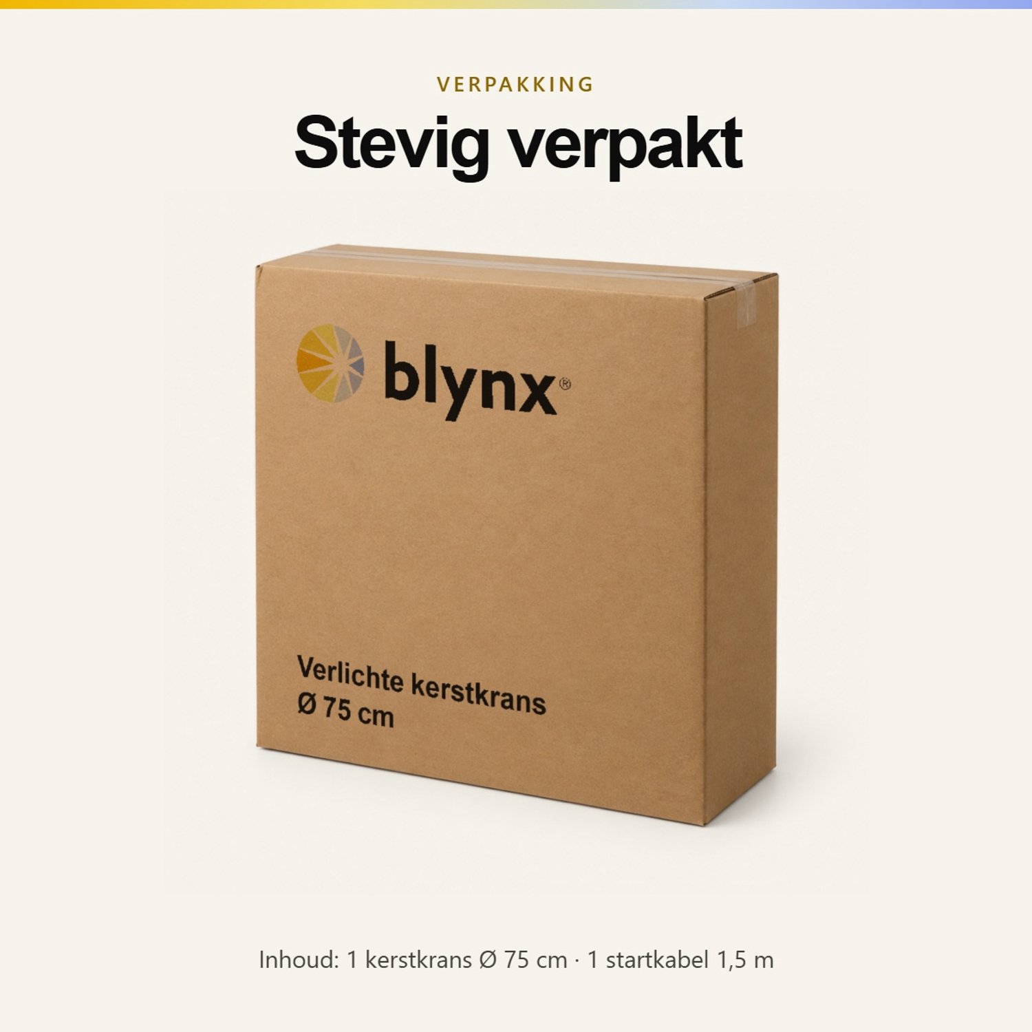 Blynx Kerstkrans met Verlichting Buiten - Ø 75 cm - 80 Klassiek Warm Witte LED Lampjes - IP67 waterdicht - Koppelbaar - Incl. Startkabel – foto 7