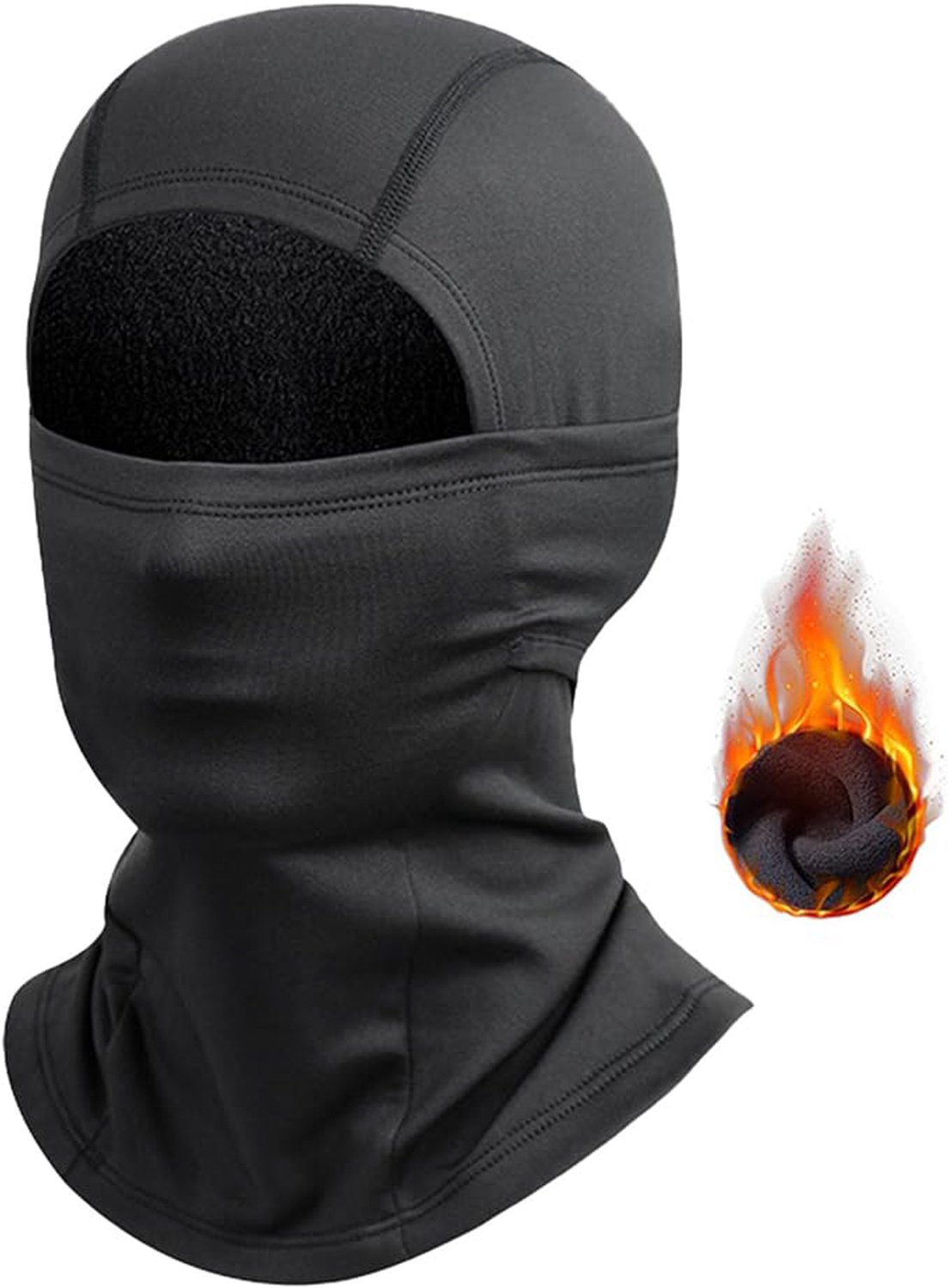 Winterbalaclava Skimasker Winddicht thermisch gezichtsmasker voor fietsers Voor buitensporten motorrijden en wielrennen Wintergezichtsmasker voor koud weer voor dames en heren Zwart