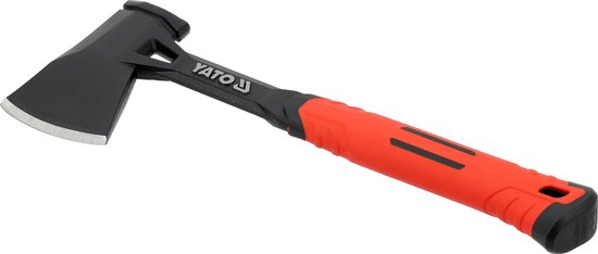 YATO YT-79990 Professionele Handbijl - 600g - Gesmeed #45 Koolstofstaal (48-58 HRC) - Ergonomische TPR Antislip Steel 355 mm - Voor Tuin, Bosbouw & Outdoor — afbeelding 3