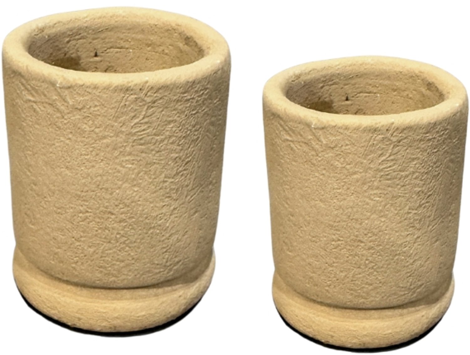 STILL Waxinelichthouder set - Theelicht – 8x6,5 en 7,5x6,5 cm - Butter
