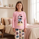 Minnie Mouse Coral-Fleece Pyjama - Maat 98/104 - Roze - Kind