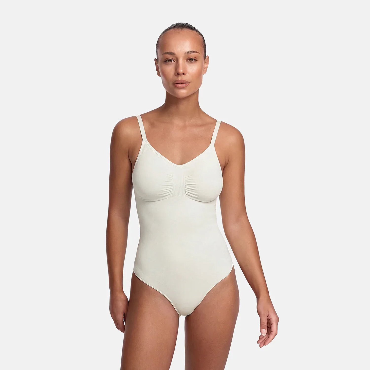 cfab Corrigerende shapewear met slipje - Wit - 3XL - Corrigerende Body - Naadlos - corrigerend ondergoed dames