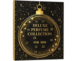 Real Time Adventskalender-DELUXE PERFUME COLLECTION FOR HIM-met 24 miniflesjes parfum