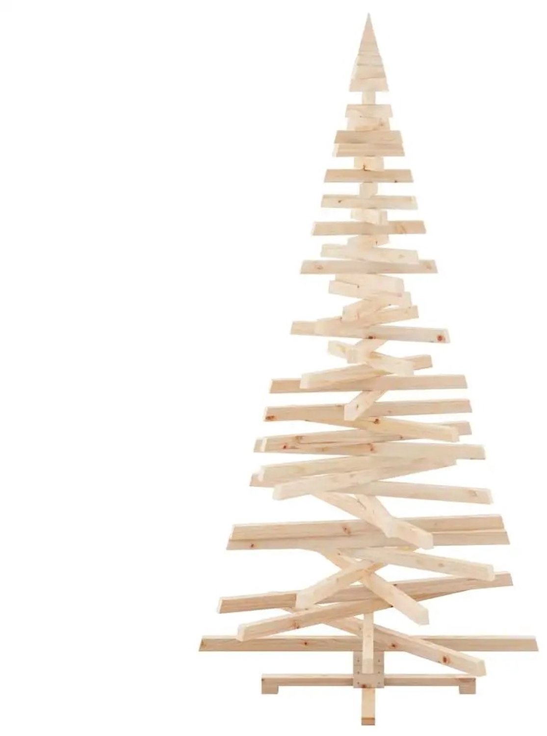 Lifero Kunstkerstboom - Kerstboom Kunst - Kerstbomen - Kerst - Houten Boom - Met Standaard - Basis Kerstverlichting en Kerstballen – foto 5