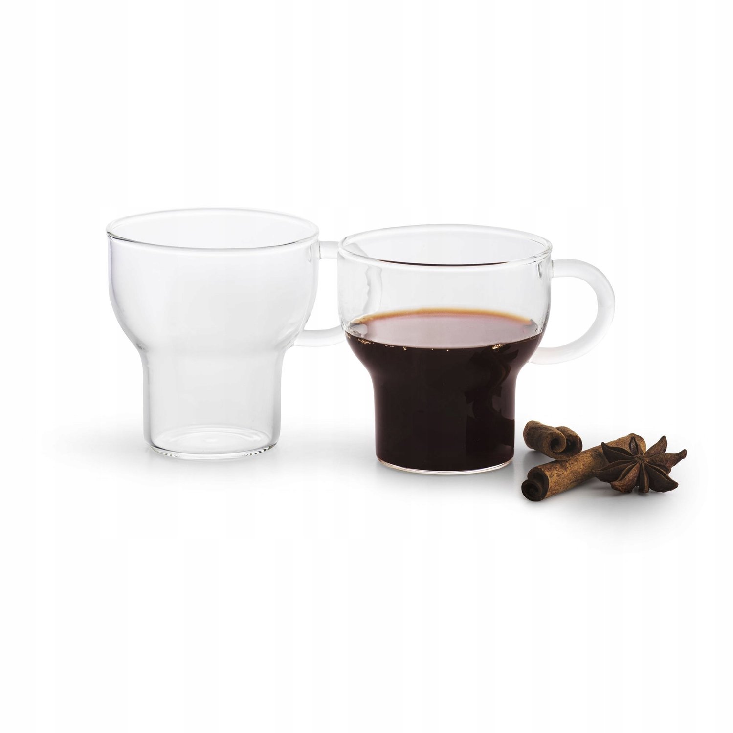 Set van 2 Glazen Mokken voor Koffie & Thee - 150 ml
