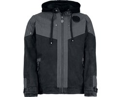 Amon Amarth EMP Signature Collection Heren Winterjas - zwart/grijs - XXL