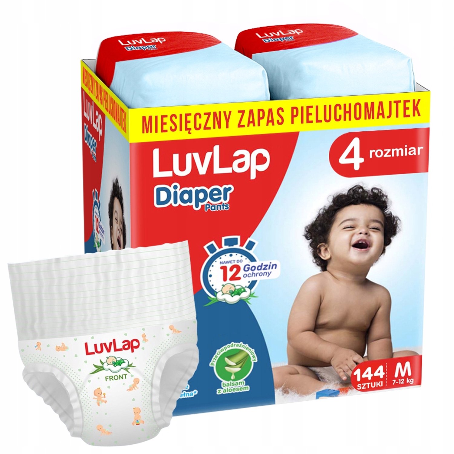 LuvLap Baby luierbroekjes maat 4 | 144 stuks