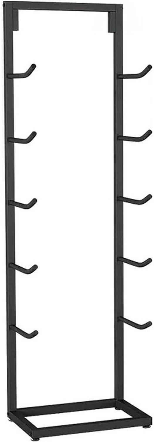 Opbergrek voor yogamat - Organizer voor matten - Sportuitrusting opbergen - Ruimtebesparende wandmontage - 130 cm hoog - Zwart