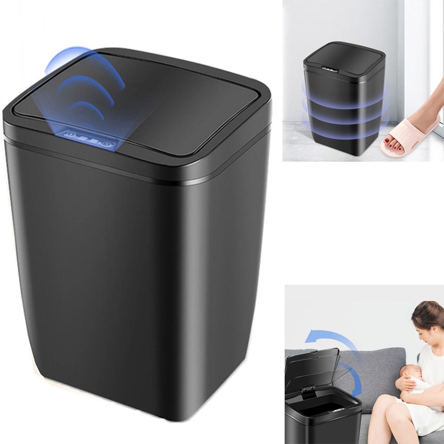 14L Automatische Sensor Prullenbak - Contactloos & Stijlvol
