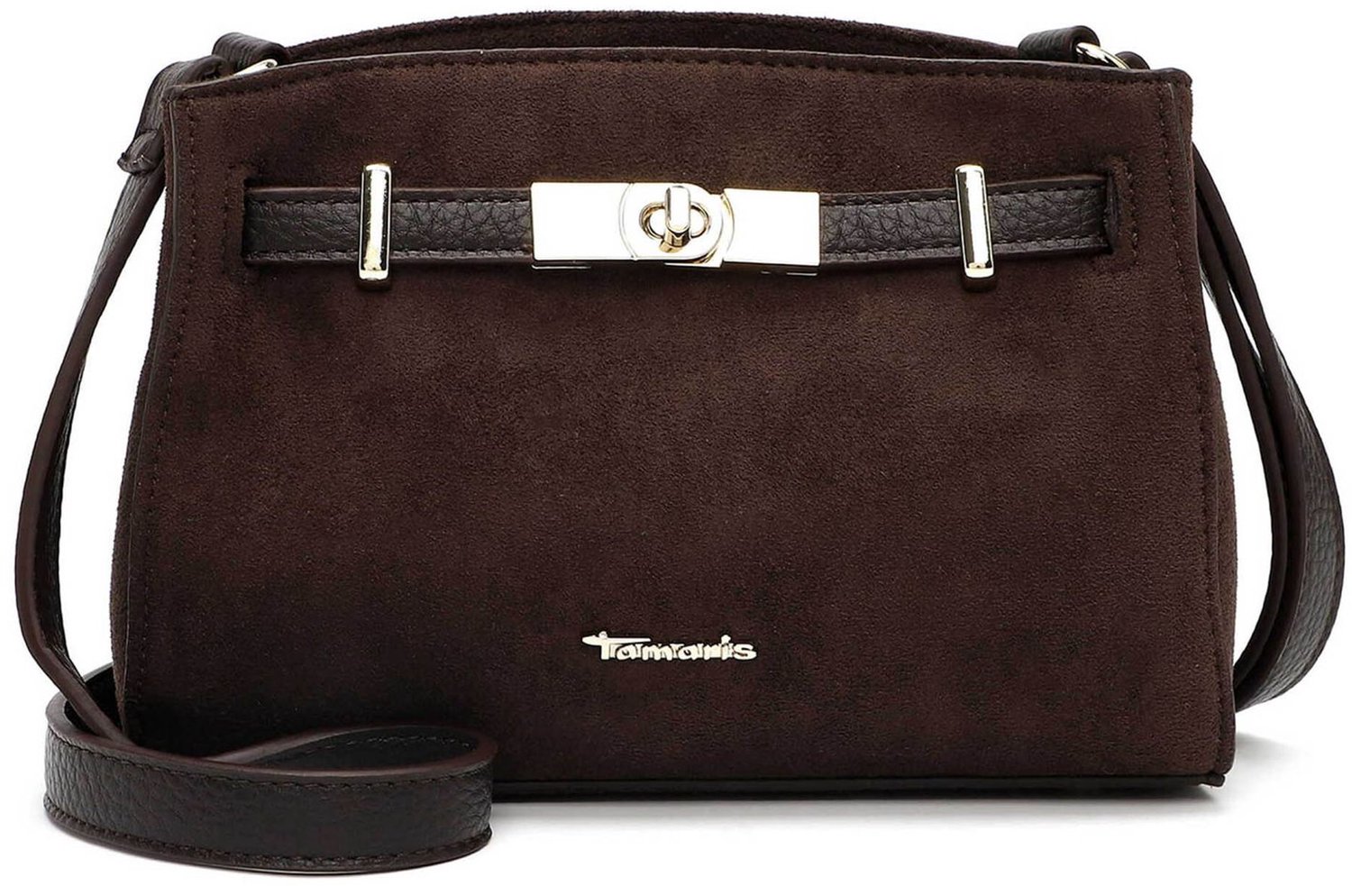 Tamaris schoudertas Martina Crossbody Bag Brown donkerbruin