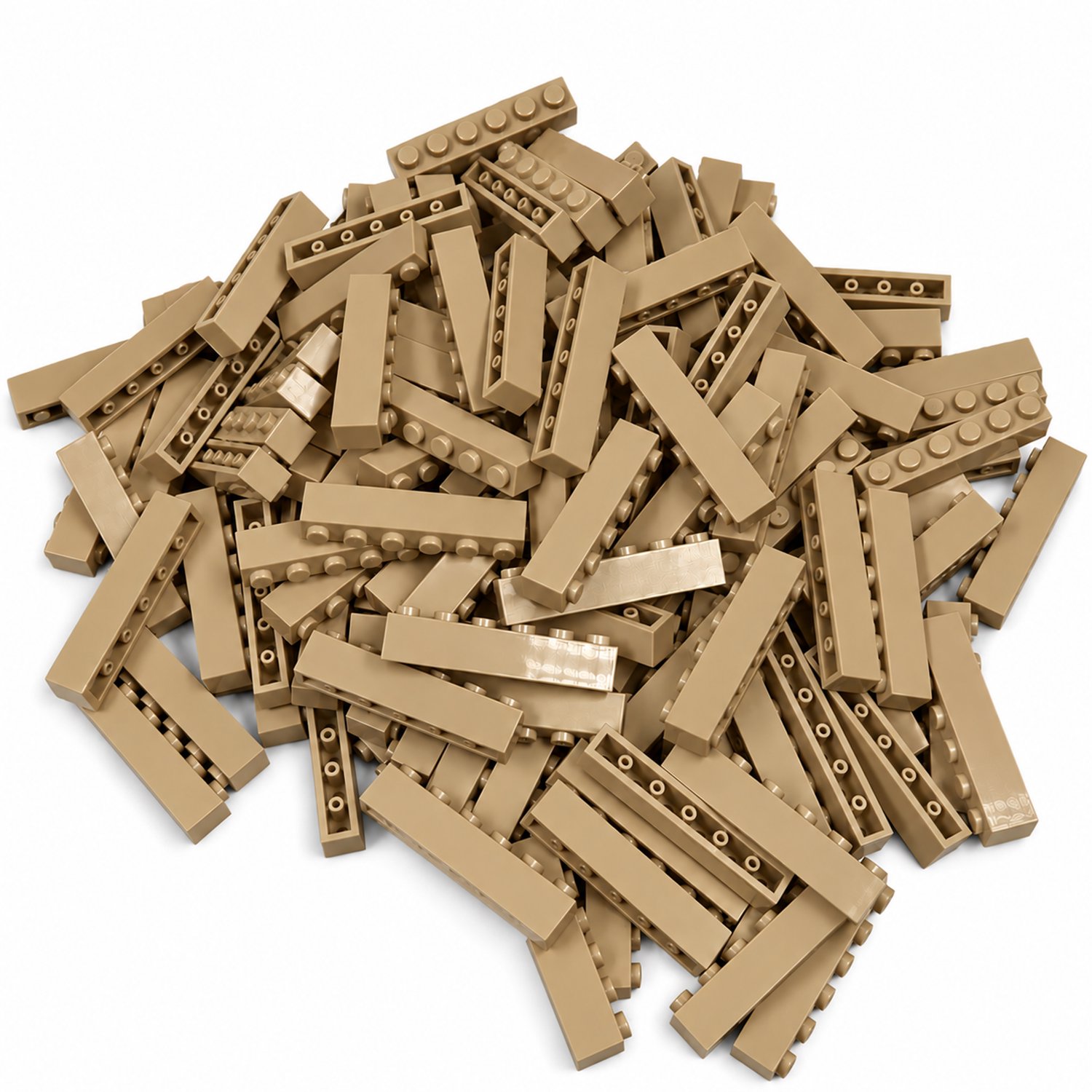 100 Bouwstenen 1x6 | Tan | Compatibel met Lego Classic | Keuze uit vele kleuren | SmallBricks
