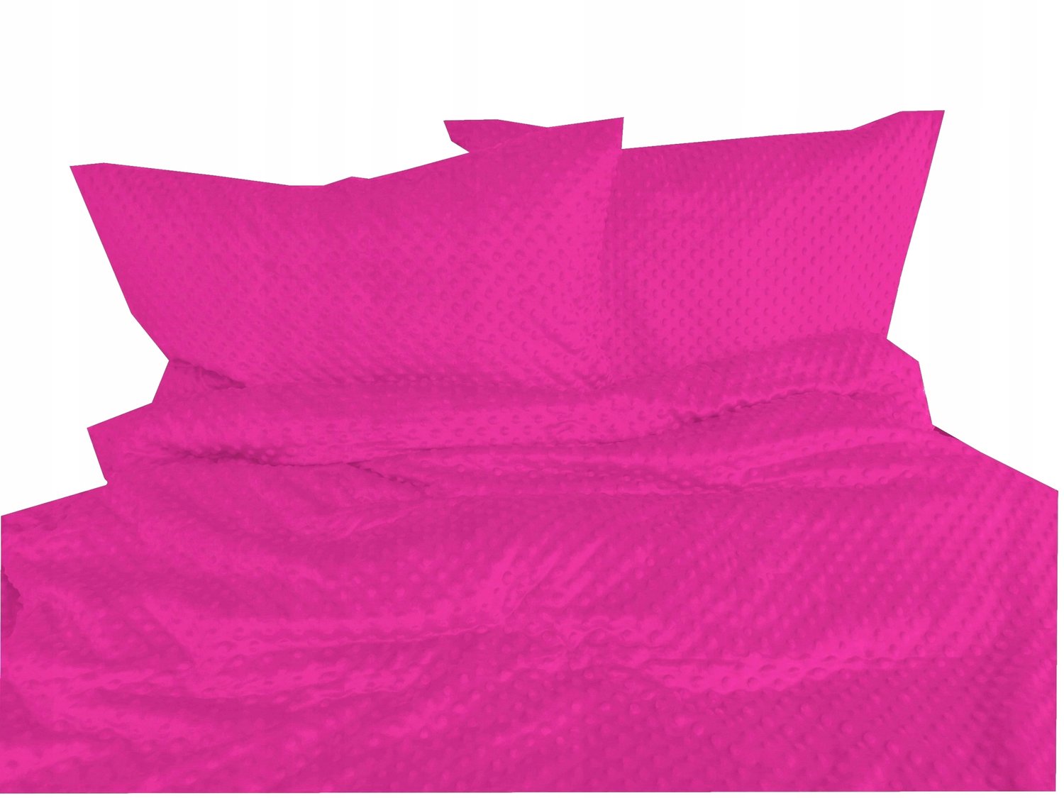 Minky Polar Dekbedovertrek 160x200cm + Kussensloop 40x60cm - Fuksia