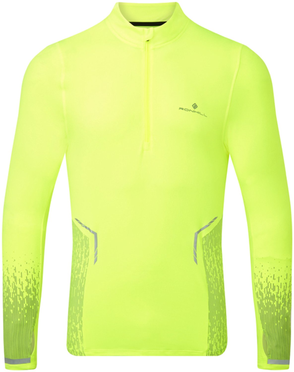 Ronhill | Men's Tech Reflect 1/2 Zip | Fluo Yellow/Reflect | L