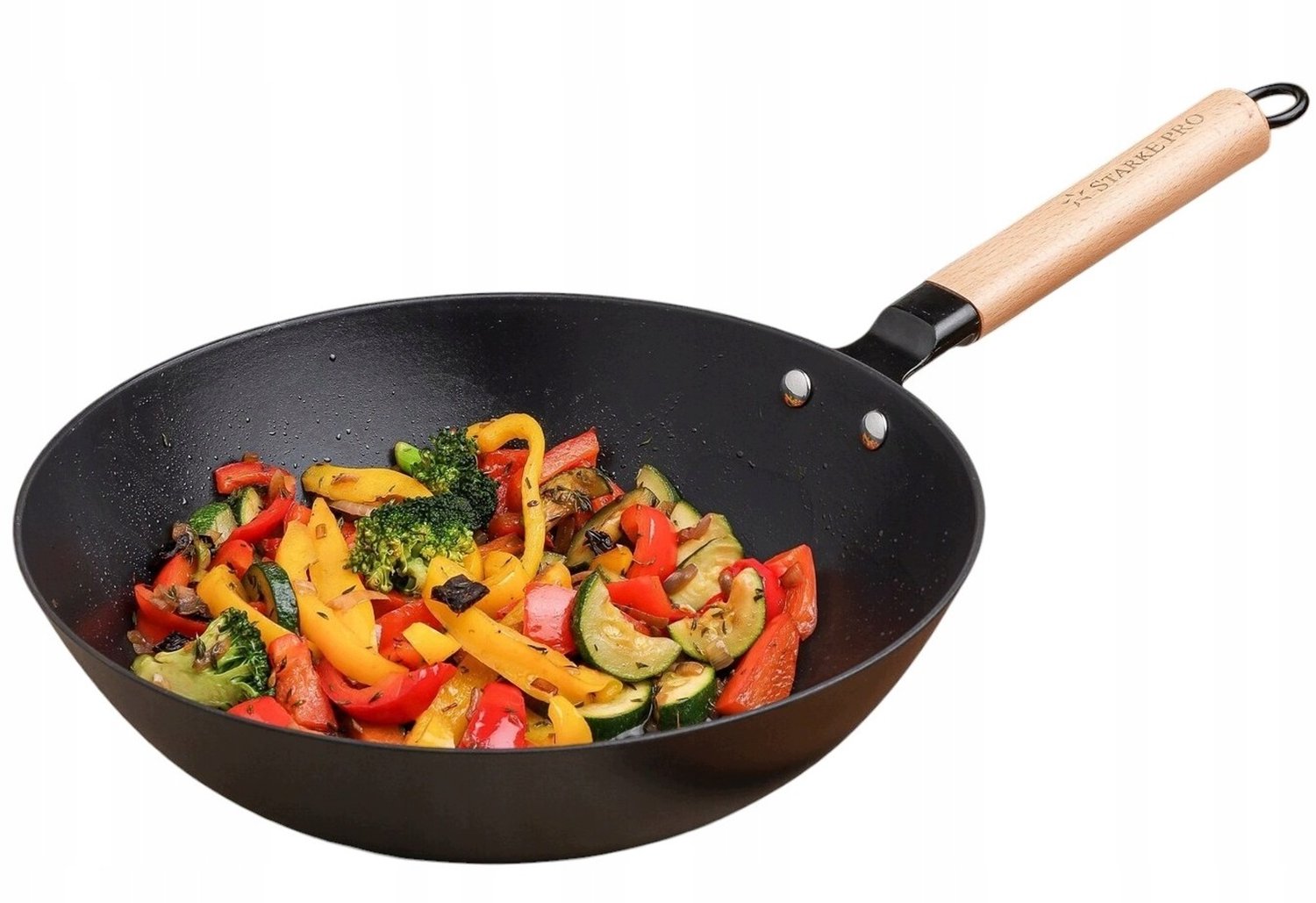 Gietijzeren Wokpan 30cm Geëmailleerd - Non-stick