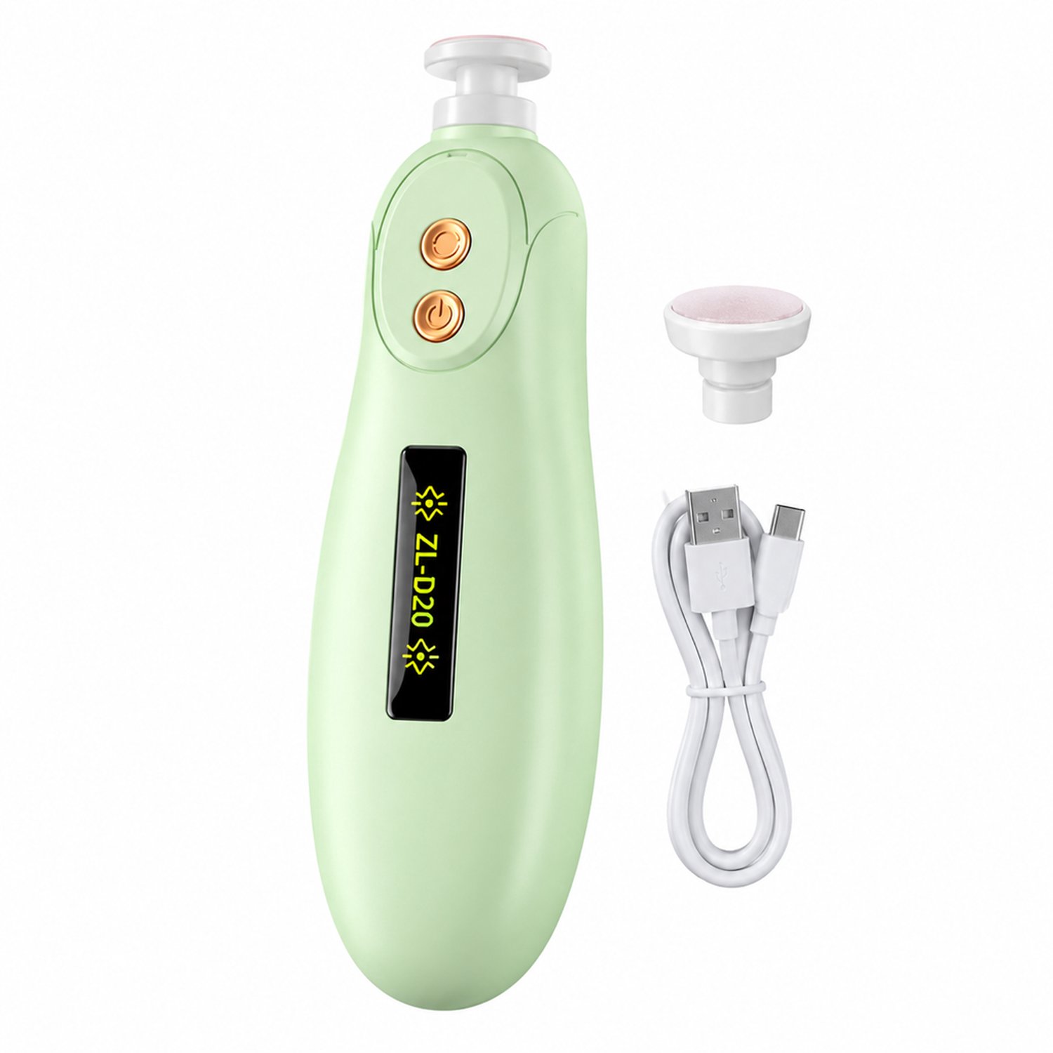 elektrische nagelknipper - oplaadbaar - groen - voor dagelijks thuisgebruik
