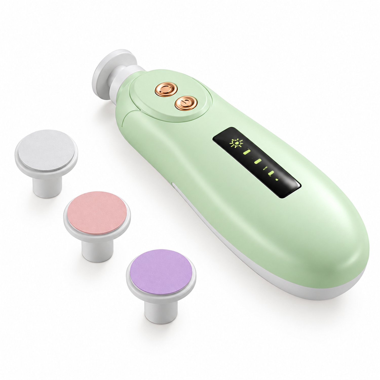 elektrische nagelknipper - 3 slijpkoppen - 3 snelheden met verlichting - voor dagelijks thuisgebruik - geschenkverpakking