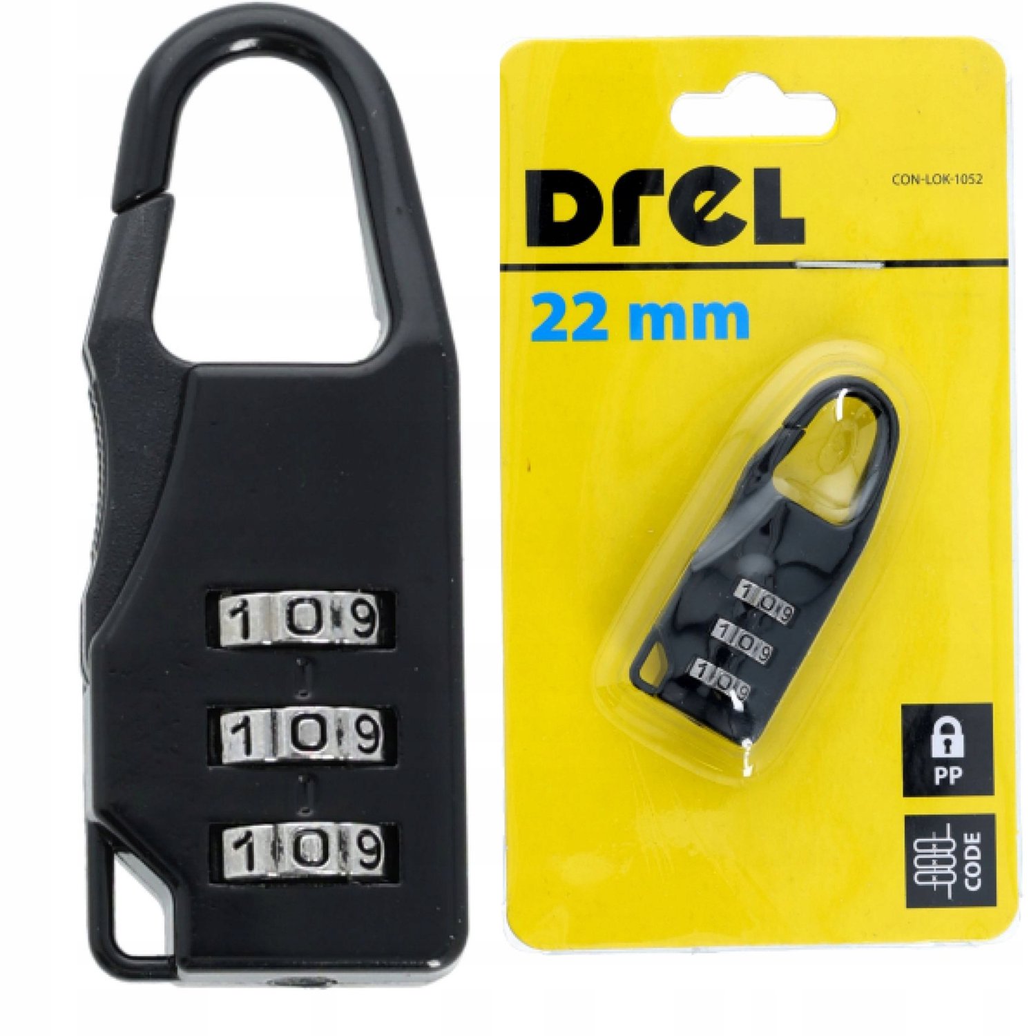 Mini cijferslot 22mm voor bagage, koffers en sloten
