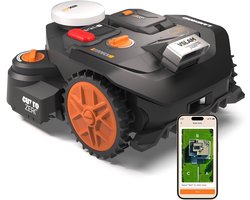 Worx Landroid Vision Cloud WR306E 2WD robotgrasmaaier, robotmaaier zonder begrenzingsdraad voor 600m², AI-obstakelherkenning, VSLAM + RTK-cloudnavigat