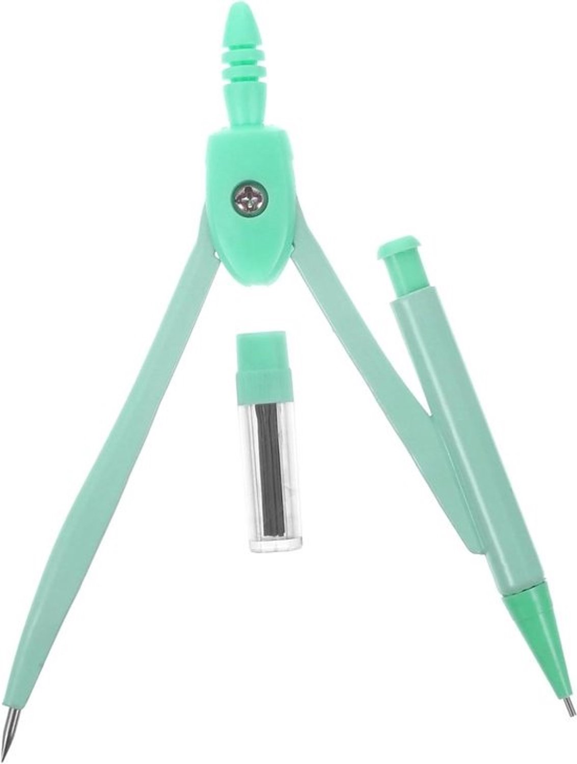 Tekengereedschap - Cirkelpasser - Nauwkeurig tekenen - Professioneel metaal - 12 cm - Groen