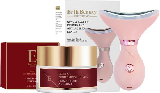 ErthSkin London LED Hals Kaak Roze Duo Retinol 1