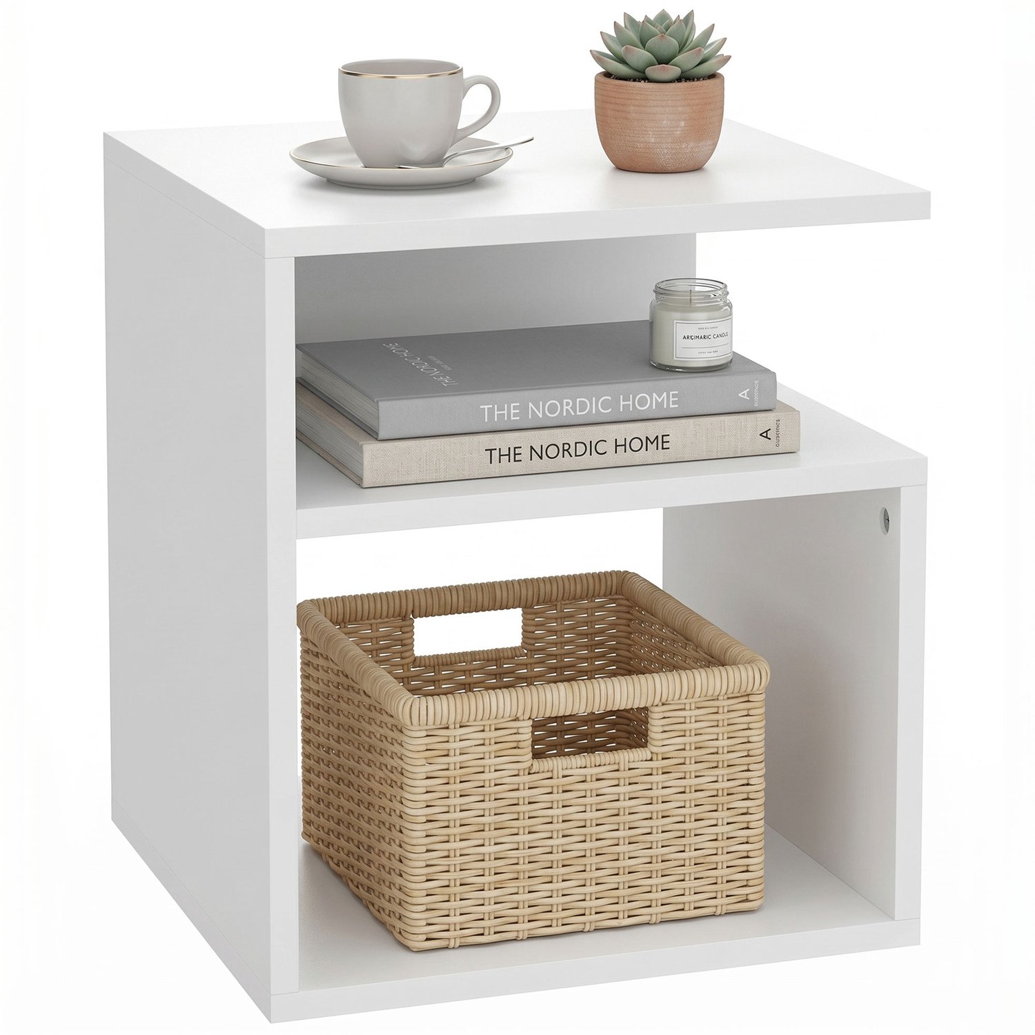 Salontafel Wit - Modern Design - Premium Salontafel voor Woonkamer en Slaapkamer - Duurzaam en Stijlvol